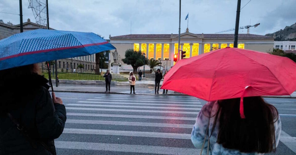 Καιρός-αύριο:-Τοπικές-βροχές-και-καταιγίδες-–-Πού-θα-ρίξει-χιόνι